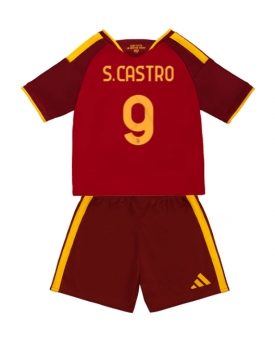 AS Roma Santiago Castro #9 Maglia Gara Casa Repliche 2026-27 Bambino Maniche Corte